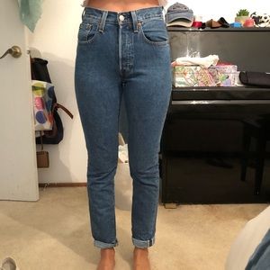 Dark wash Levi jeans